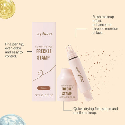 Natural Freckle Pen Makeup Waterproof Quick Dry Easy To Use Faux Freckles Brown Cosmetics Face Freckle Tool Daily Photo Makeup