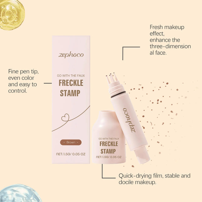 Natural Freckle Pen Makeup Waterproof Quick Dry Easy To Use Faux Freckles Brown Cosmetics Face Freckle Tool Daily Photo Makeup
