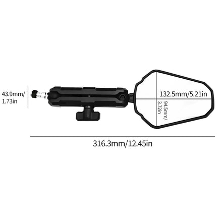 Motorcycle Universal Foldable Rear View Mirror Adjustable Adventure Westwind Road Handlebar Side Mirrors Motorbike Accessories