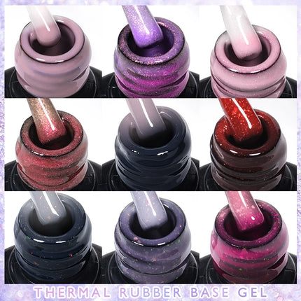 7ml Mtssii Glitter Jelly Thermal Gel Nail Polish Translucent Ombre Color Gel Polish Changing Temperature Varnish Nail Polish