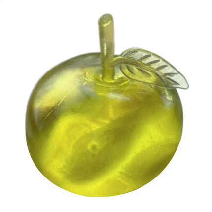 Squishy Green Apple Stress Relief Toy Soft Transparent Slow Rebound Squeeze Toy Decompression Fidget Toy for Adults & Kids