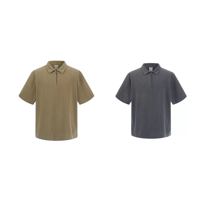 2026 New Half-Zipper Polo Shirt