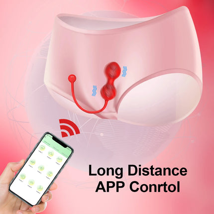APP Control Wearable Vibrating Vaginal Ball Beads Silicone Smart Geisha Kegel Ball Vagina Tightening Exerciser Sex Toy Women