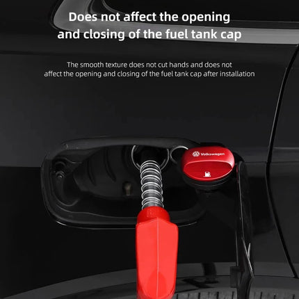 Car Fuel Cap Aluminum Alloy Oil Box Lid Petrol Tank Cover For Volkswagen GTI Polo Golf 5 MK6 MK7 Tiguan Arteon Jetta Passat CC