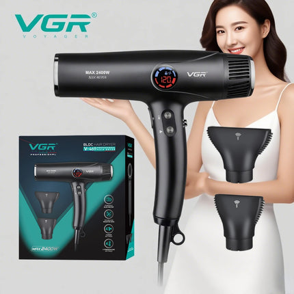 VGR Hair Dryer Professional Hair Dryer Machine Negative Ion Air Blower BLDC Motor 110000 RPM Hair Salon for Household Use V-469