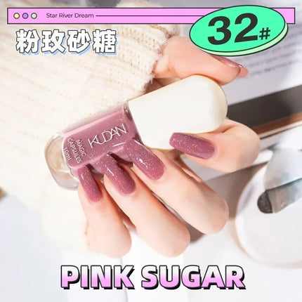 Water-based Nail Polish Tearable Baking Free Solid Color Nail Polish Gel Professional Semi-Permanent Varnish Nail Salon Polish