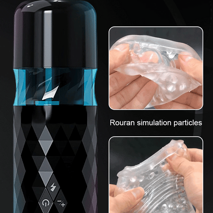 Thrusting Rotating Mastubator Automatic Male Masturbator Cup Pocket Pussy Blowjob Electric Male Piston for Penis Men Sex Toys