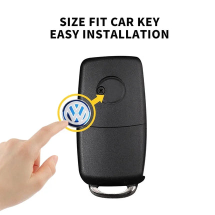 Car Remote Key Logo Metal Emblem Stickers For Volkswagen VW GTI Polo Golf Passat Tiguan Arteon Touareg Taigo Caddy Jetta Beetle
