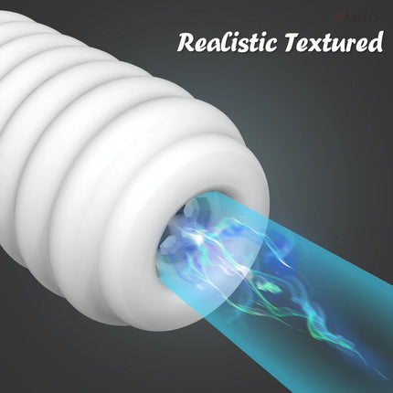 Manual Sucking Extrusion Male Masturbators, Portable Transparent Pocket Pussy Stroker Vagina Textured Blowjob Machine Toys Penis