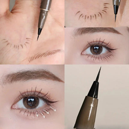 Waterproof Liquid Eyebrow Easy To Color Sweat-proof Eyebrow Pen 0.005MM Ultra Thin Head Eye Makeup Cosmetic Sleeper Pen