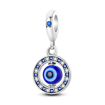 Charm Hot Sales 925 Sterling Silver Charms Beads CZ pave Round Charms Fit Original Bracelet Necklace Charms Jewelry Gift DIY
