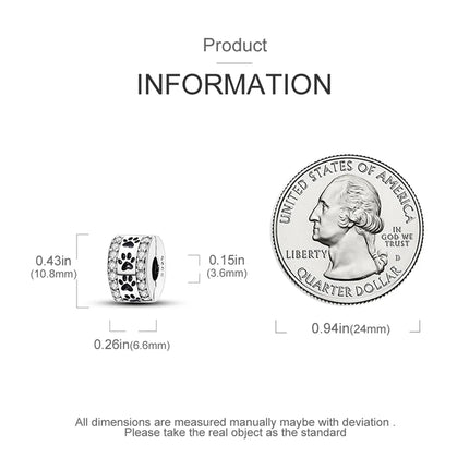 925 Silver Clasp Clip Spacer Stopper Beads Charms & Safety Chain  Clasp Charm Bead Fit Original Bracelet DIY Jewelry