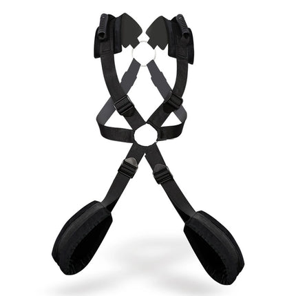 BDSM Sex Swing Set with Bondage Love Slings for Couples Adjustable Strap Adult Sex Toy Soft Plush Padding Mat Sex Restraints Toy