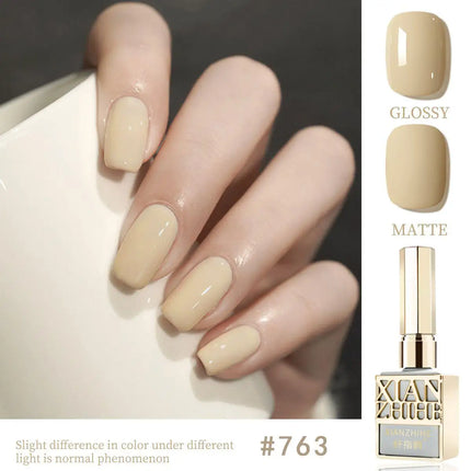 Autumn Winter Chocolate Brown Nail Polish Gel Maillard Caramel Color Gel Nail Supplies for Professional Nail Art DIY Nail Salon