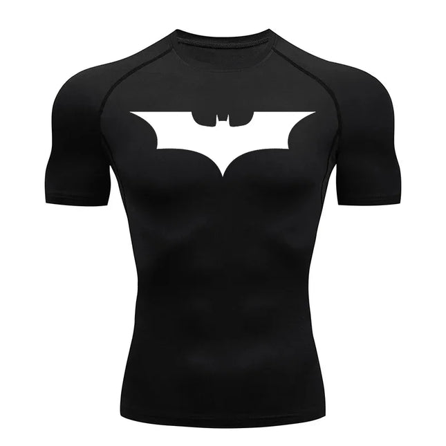 Compression T-Shirts for Men Summer Short Sleeve Rash Breathable Slim Fit Guard Gym Workout Running Athletic Quick Dry Tees Tops