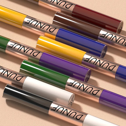 Slender Double-head Colored Mascara Curl Thick Lash Eyelash Extension Lengthening Waterproof Yellow Red Brown Fine Brush Mascara