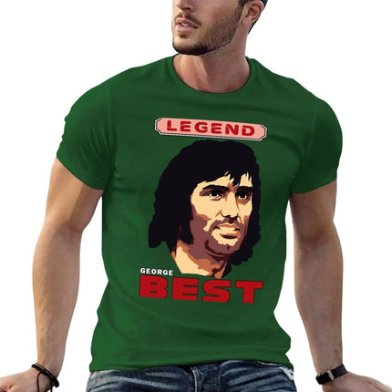 GEORGE BEST - Football Legend T-Shirt anime figures cheap stuff boys whites shirts graphic tees men clothing