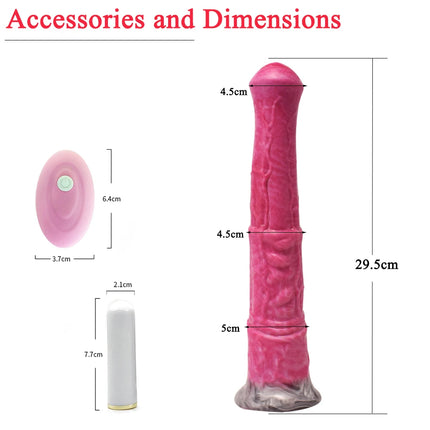 QKKQ Long Animal Vibrators Horse Dildo Butt PLUG SEX TOY FOR WOMAN G Spot Clit with Sucker Clitoris Stimulator for Adults 18