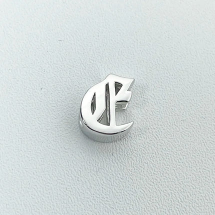 Unique Real 925 Sterling Silver Old English Letter A-Z Initial Charm Pendant For Women Girls Men Spiriti Jewelry Gift For Friend