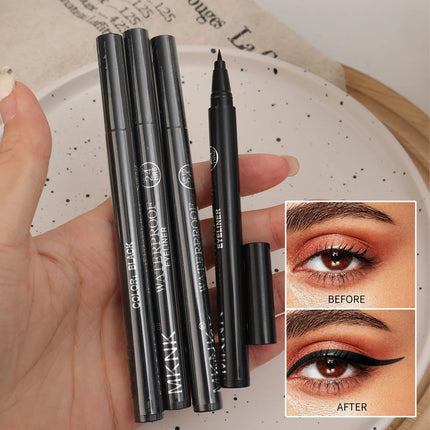 Quick-drying Ultra Thin Black Liquid Eyeliner Pen Waterproof Lasting No Fading Eye Liner Beginner Friendly Eyes Makeup Cosmetics