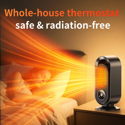 1000W winter portable desktop heater PTC fast heating household heater 110V-220V electric heater suitable for home/office etc