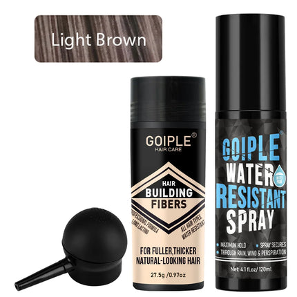 Maximum Hold Hair Fiber Waterproof Spray Hair Building Fibers Perfect for All-Day Wear Fiberhold Spray for Fine or Thinning Hair