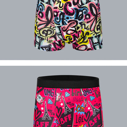 10-pack fashionable men's boxer shorts, comfortable, soft, fashionable, printed, casual and versatile men's underwear