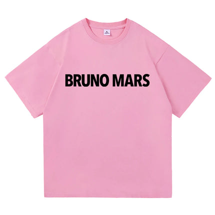 Bruno Mars The Romantic Tee Shirt 2026 New Album Retro Men/women Clothing Harajuku High Quality Tops Cotton TShirts Vintage