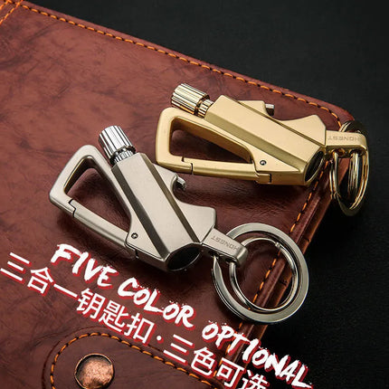 2026 New Multifunctional Match Kerosine Lighter Keychain Outdoor Waterproof Portable Igniter Smoking Accessories Gift Wholesale