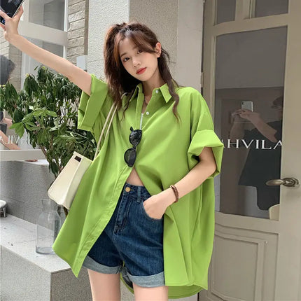 XEJ Elegant and Youthful Women's Blouses Oversize Shirts Women's Summer Clothing Spring 2022 Short-Sleeve Youth Blouses