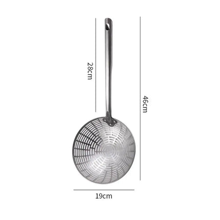 1Pcs Household Kitchen Tool Food Straining Spoon New Skimmer Anti-scald Plastic Spoon Cooking Spatula Large Colander Strainer