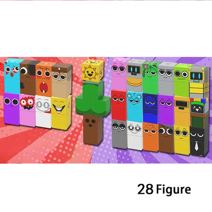 Rhythm Magnetic Cube Box Magnetic Building Blocks Sprunki Set Model Sensory Puzzle Building Children's Educational Toy STEM Gift