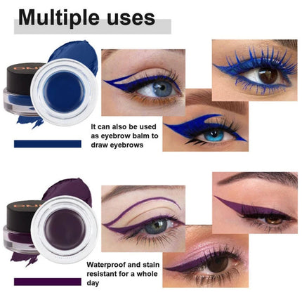 [TE1] 2Pcs Eyebrow Enhancers Makeup Waterproof 3D Natural Eye Brow Pomade Eyebrow Gel Caramel Brown Professional Makeup