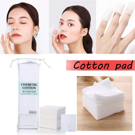 500 Pieces Of Water Jet Non-woven Fabric Absorbent Remover Makeup Cotton H6Q7