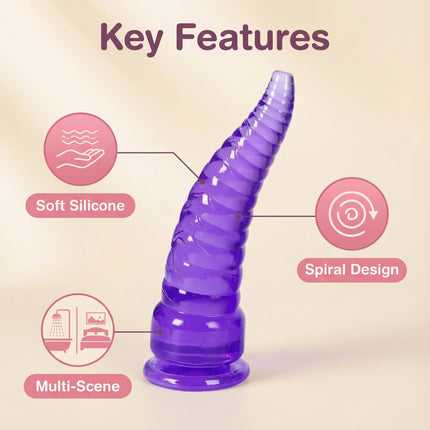 Threaded octopus tentacles, simulated anal plug, adult sex toy, men's and women's anal expanders, prostate massager, suction cup
