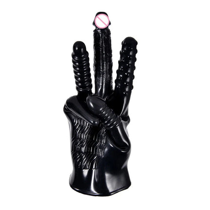 Vibrating Finger Gloves G-spot Clitoris Stimulator Real Penis Dildo Vibrator Glove Sex Toys for Woman Sex Games Intimate Toys