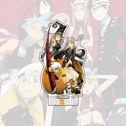 Anime Soul Eater 15cm Acrylic Character Black-star, Kid Standing Model Stand Desktop Decoration Gift