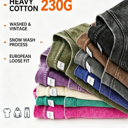 Custom Cotton Knit T-Shirt Breathable Short Sleeve Printed Tee Personalized Logo For Couple Family Group Oversized Unisex