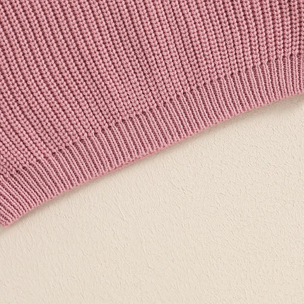 Baby Girls Knit Sweater Clothes New Toddler Infant Newborn Knitwear Soft Spring Long Sleeve Baby Solid Color Pullover Tops