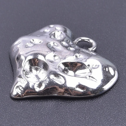 Elegant Love Breloques Stainless Steel Pendants For Jewelry Making Bulk Heart Charm Pendant 5pcs/Lot Materials To Make Bracelets