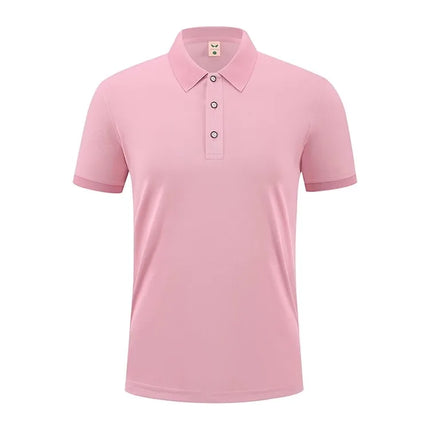 2026 Summer Men's Red Short-Sleeved Polo Shirts, Fashion Casual Pullover, 21 Colors Available T-Shirt