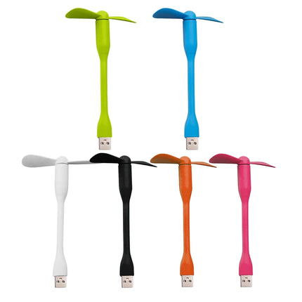 USB Small Fan Flexible Bendable Mini Fan For Power Bank Laptop PC Charger Portable Hand Cooling Fans For Computer Summer Gadgets