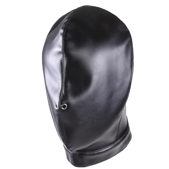 Thierry Fetish Sensory Deprivation Bondage Head Hood, The PU Leather SM Toys Sex Products for Couples Adult Game Roleplay
