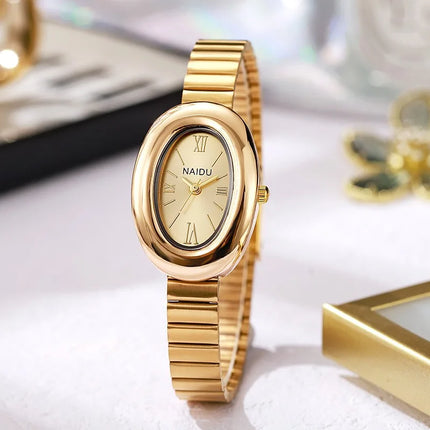 Famous Brand Women Gold Quartz Watch Luxury Ladies  Adjustable Stainless Steel Strap Wristwatches Gifts Reloj Mujer Dropshipping