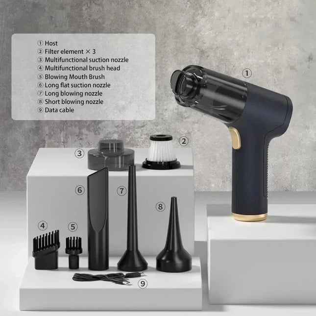 Youpin Car Vacuum Cleaner Powerful Cleaning Machine Strong Suction Handheld For Car and Home Portable Wireless Cleaner New Mi