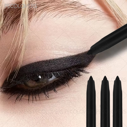 1 Set 3 Pcs Natural Black Gel Eyeliner Pencils, Long-lasting Waterproof Smooth Easy To Slide, Eye Liner, for All Eye Shapes