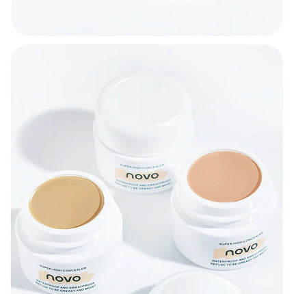1pcs 3-Color Concealer Waterproof Full Coverage Concealer Professionally Cover Dark Circles Around Eyes and Face for All Skin