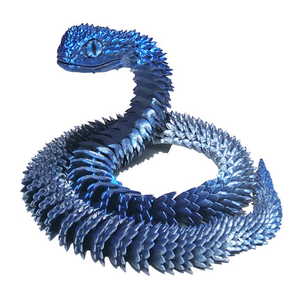 60CM 3D Printed Snake Rotatable Joints Snake Figurines Creative Home Office Desktop Crafts Ornament 2025 New Year Crafts Gift