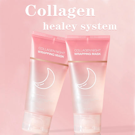 Hydrating Face Mask  Reduces Sagging Collagen Overnight Firming Mask for Elasticity Dullness Wrapping Peel-Off Mask Skincare