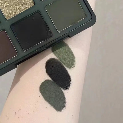 DIKALU Dark Witch ~ Paris Garden Nine Color Eyeshadow Hray Retro French Black Green Contrast Olive Green Small Smoke